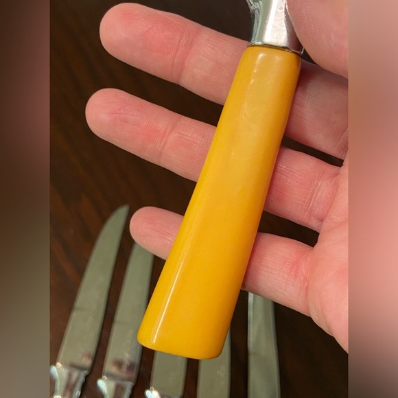 Vintage BAKELITE LOT 6 KNIVES DEEREDGE Regent SHEFFIELD ENGLAND Forever Sharp - Picture 8 of 10